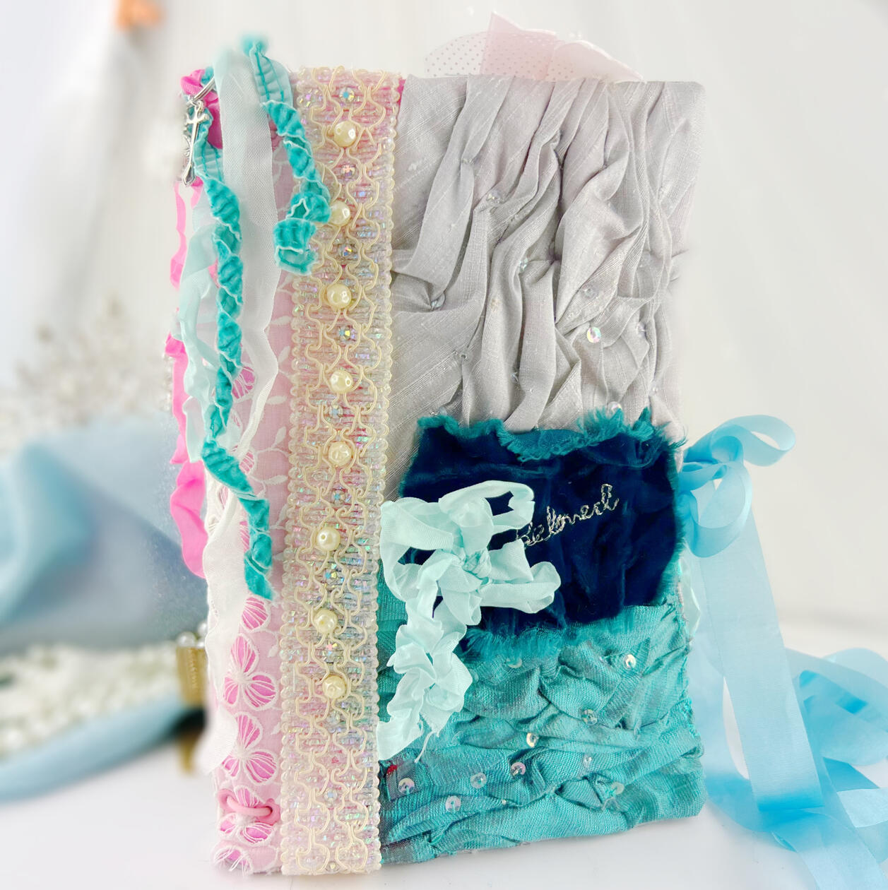 Handstitched Fabric Journal